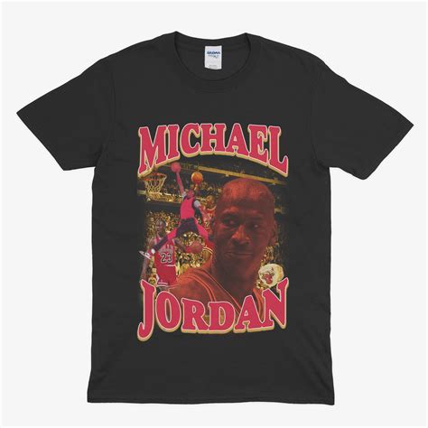 Michael Jordan Shirt Graphic Tees Vintage - Etsy UK