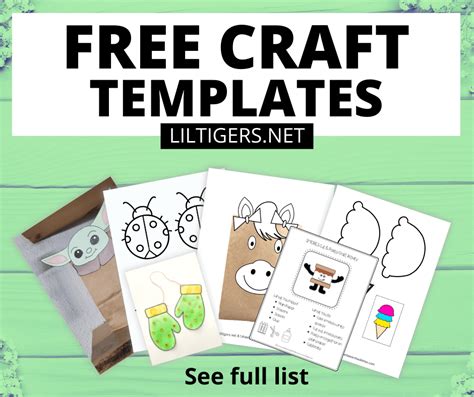 Free Printable Craft Templates - Lil Tigers