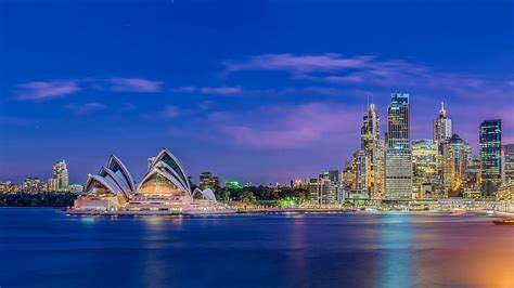 HD wallpaper: cityscape, sydney, landmark, reflection, skyline ...