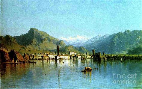 Lake Garda, Italy, 1863 Painting by Sanford Robinson Gifford - Fine Art ...