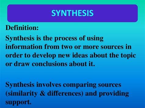 Synthesis