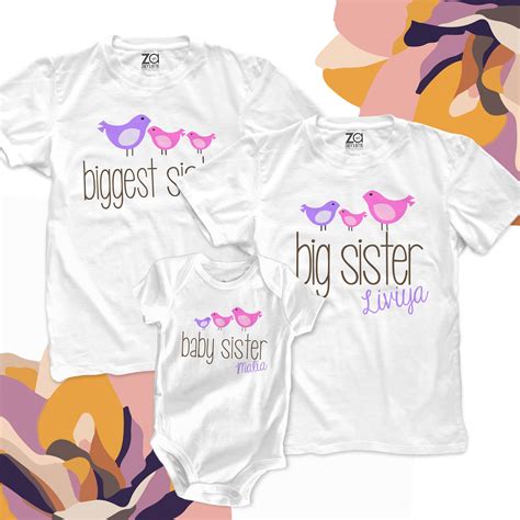 Matching Sibling Shirts Set Full Flock of THREE Original - Etsy