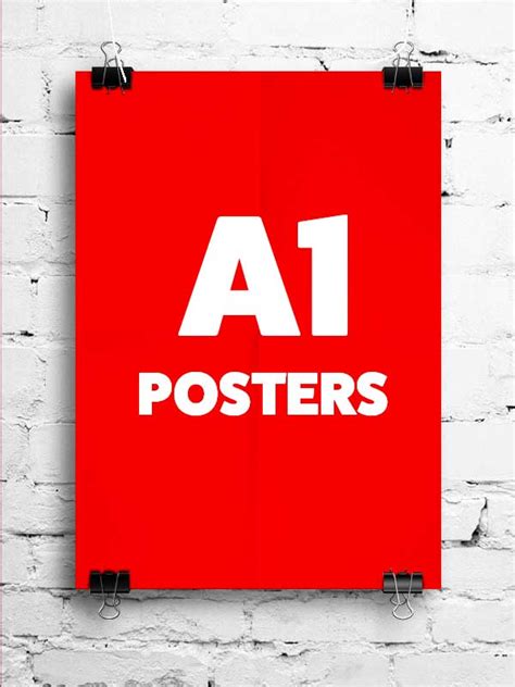 Cheap A1 Poster printing Dublin - From €9 | Free Delivery