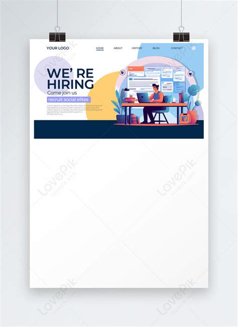 Flat style creative corporate recruitment banner template image_picture free download 469164997 ...