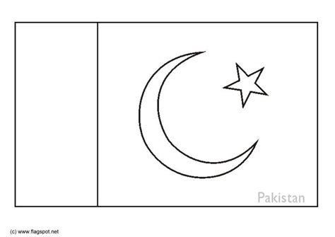 Coloring page flag Pakistan - img 6303.