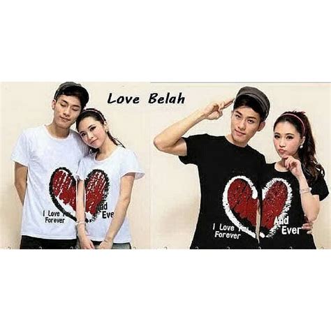 Jual Kaos Couple / Baju Couple / Kaos Pasangan / Baju Pasangan Love ...