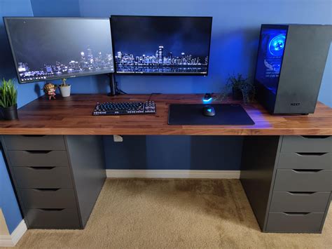 Someone said something about Ikea? | Home office setup, Room setup, Gaming desk setup