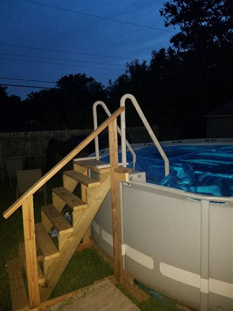 I built stairs for our pool with Confer steps attached for easy entry and exit. Love them! Works ...