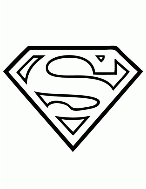 Superman Logo Coloring Page | Coloring Pages | Superman coloring pages, Superman logo, Superman