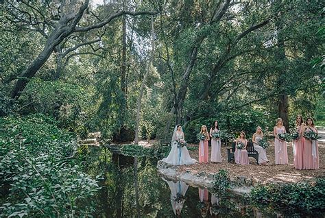 A Beautiful Descanso Gardens Wedding with Unique Custom Ceremony Backdrop | Southern California ...