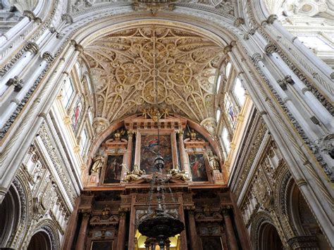 Interior of Cathedral side of Mezquita-Catedral de Córdoba, Spain