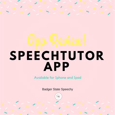 App Review - Badger State Speechy