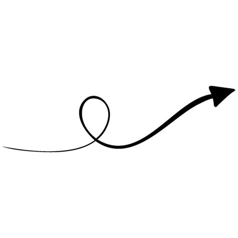 Curly Arrow,Arrow,Dot Arrow in 2024 | Art drawings simple, Vector art ...