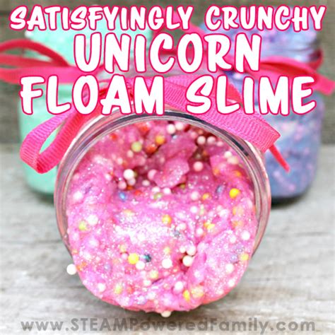 Satisfyingly Crunchy Unicorn Floam Slime Recipe