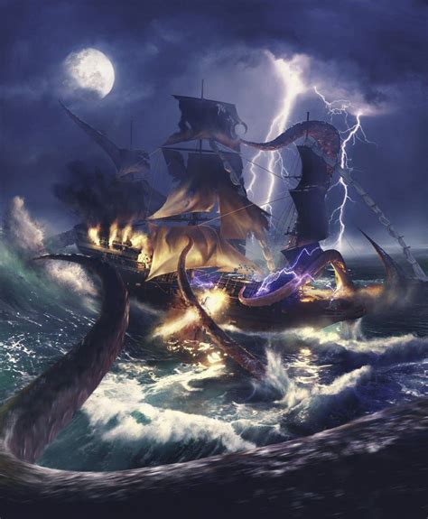 The Kraken Battle by Carlos Cardona | Fantasy novels, Supernatural, Fantasy