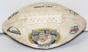 Kurt Warner Super Bowl MVP 2000 St. Louis Rams Fotoball Photo NFLPA ...