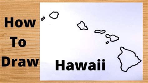 Drawing Hawaii State Map - Exclusive Trick - YouTube