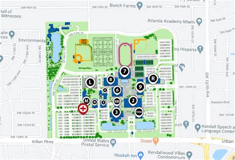 Campus Map and Directions - Kendall Campus | Miami Dade College