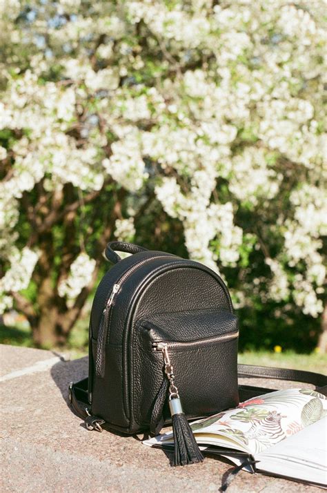 Black Leather Backpack Leather Backpack Black Mini Backpack | Etsy