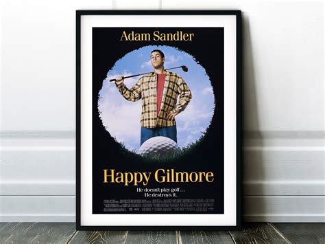 Happy Gilmore Movie Poster Classic 90's Vintage Wall | Etsy