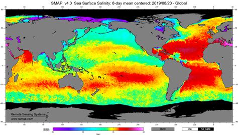 Ocean Salinity Map - Wayne Baisey