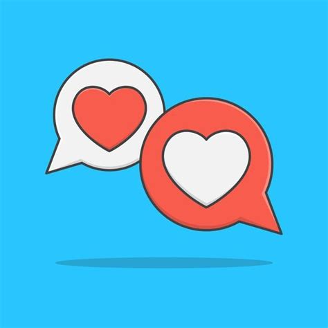 Premium Vector | Heart in speech bubble isolated on blue in 2024 | Speech bubble, Bubbles, Flat icon