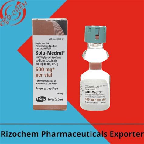 Solu-Medrol 500 Injection - Top Pharmaceutical Wholesaler Exporter