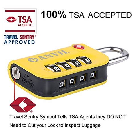 TSA Luggage Locks - 4 Digit Combination Steel Padlocks Review ...