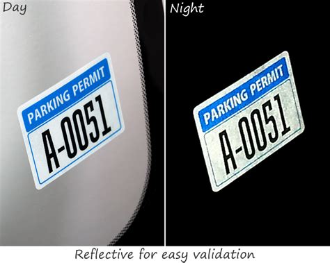 In-Stock Parking Decals – Order Prenumbered