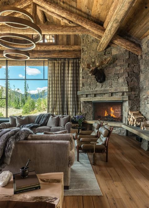 17 Stunning Rustic Living Room Interior Designs For Your Mountain Cabin