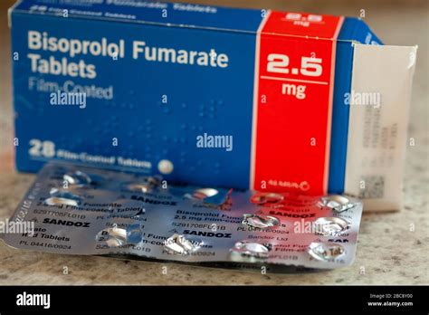 Bisoprolol Fumarate Tablets with box Stock Photo - Alamy