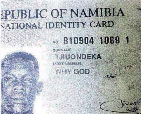 Funny Names On Namibian ID Cards (Pictures) - Coolval.com