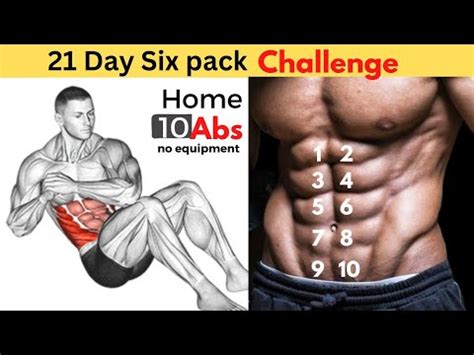 10 Pack Abs Exercise at Home - YouTube