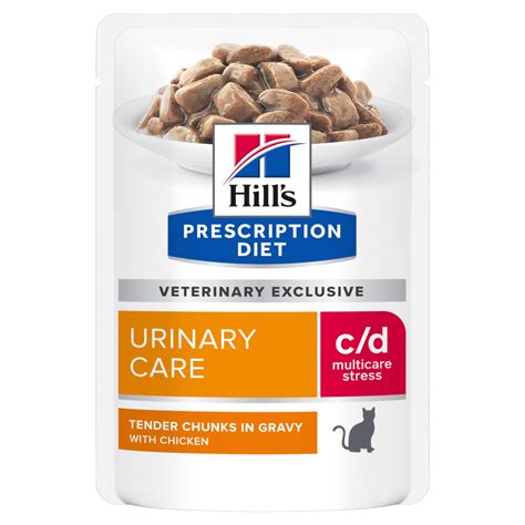 Buy Hills Prescription Diet Cd Urinary Stress Wet Cat Food Pouches ...