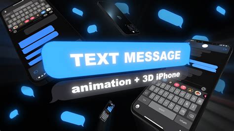 Text Message Animation With 3D iPhone Tutorial In After Effects - YouTube