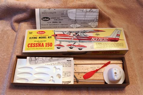 Vintage Guillows Flying Model Airplane Kit CESSNA 150 -Balsa Kit No. 309 | Modelismo ...