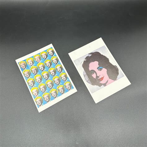 Vintage Postcards Andy Warhol Marilyn Monroe Elizabeth Liz Taylor Art Print 1990s - Etsy