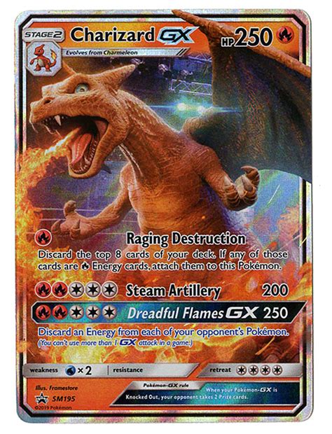 Charizard GX SM195 Detective Pikachu Promo Card Holo FOIL NM/M 100% ...