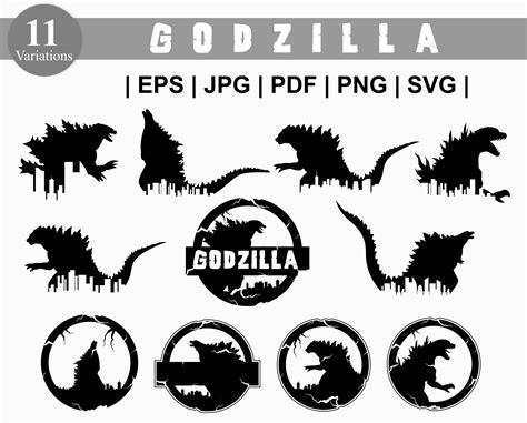 Godzilla SVG. Godzilla Bundle SVG. Godzilla Cityscape. - Etsy ...