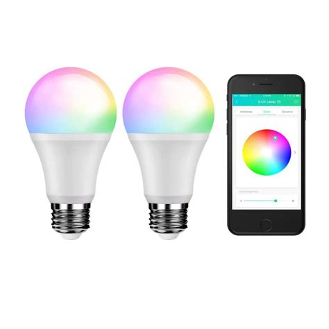 Bluetooth Mesh Smart Light Bulb, RGBW and White Light, No Hub Required, Voice/Music Sync ...