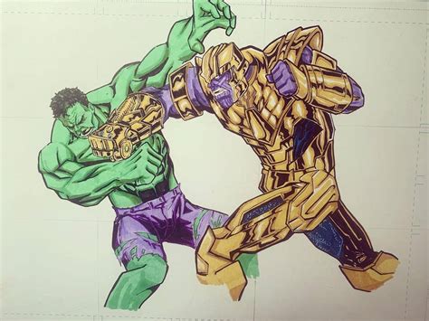 Hulk Vs thanos by JMedina1221 on DeviantArt