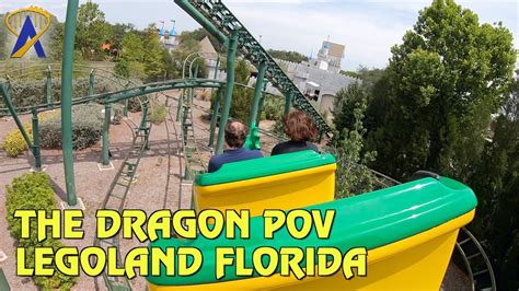 The Dragon Roller Coaster POV at Legoland Florida Resort - YouTube