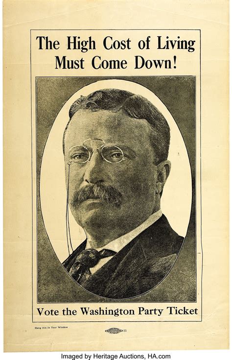 Theodore Roosevelt: Rare Poster from His 1912 Bull Moose | Lot #70212 | Heritage Auctions