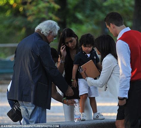 Flavio Briatore is a family man during day in the park with wife and ...