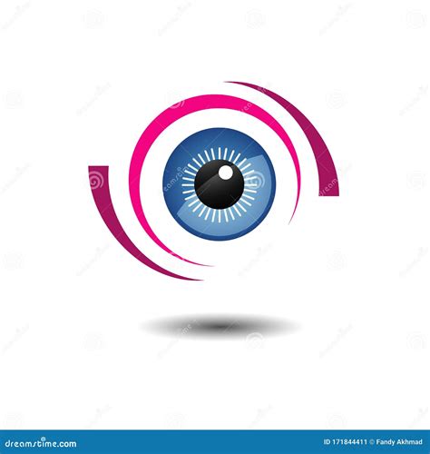 Modern Optical Lens Eyes Logo Design Vector for Ophthalmologist Symbol Stock Vector ...