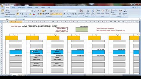 Organizational Chart Template Free Download Excel Of Organization Chart | Images and Photos finder