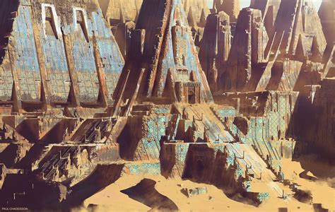 ArtStation - Desert Ruins, Paul Chadeisson | Fantasy landscape, Concept art world, Fantasy city