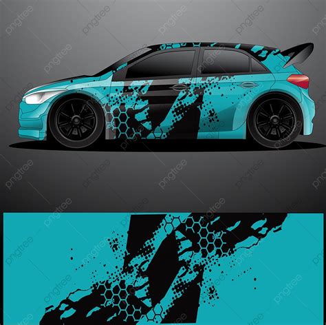Rally Car Decal Graphic Wrap Vector Mockup Template Download on Pngtree