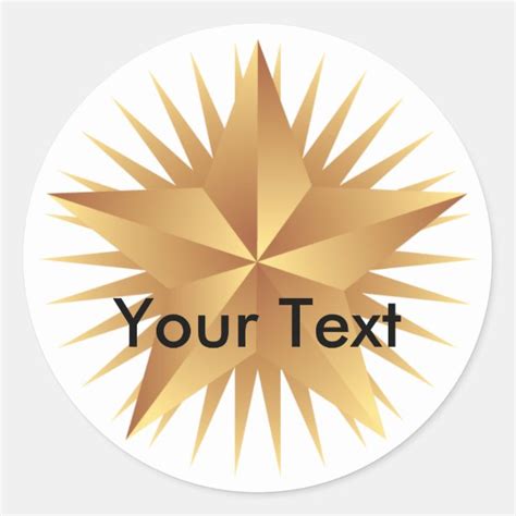 Gold Star Stickers | Zazzle