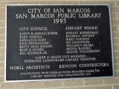 San Marcos Public Library - 1993 - San Marcos, TX - Dated Architectural ...